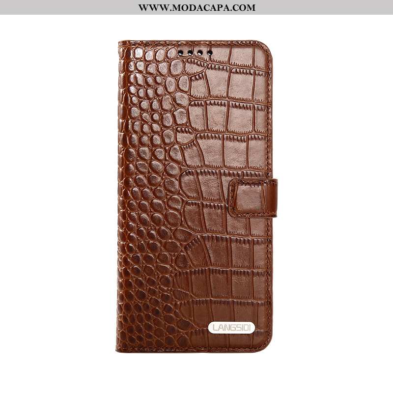 Capa iPhone 8 Luxo Cover Telemóvel Marrom Cases Antiqueda Protetoras Barato