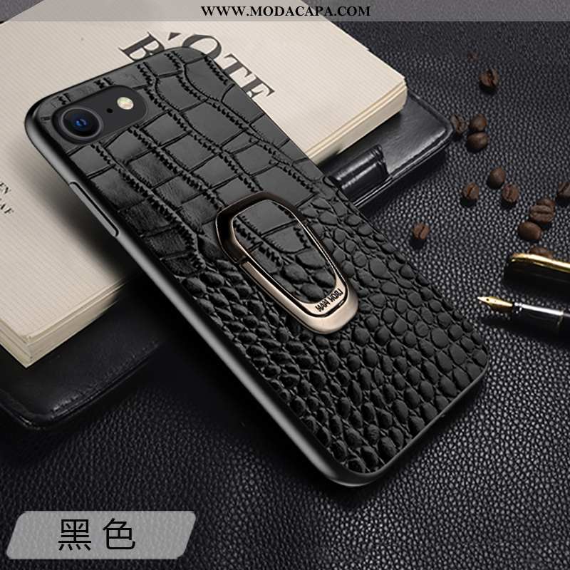 Capa iPhone Se (nouveau) Protetoras Vaca Capas Couro Genuíno Suporte Antiqueda Slim Baratos