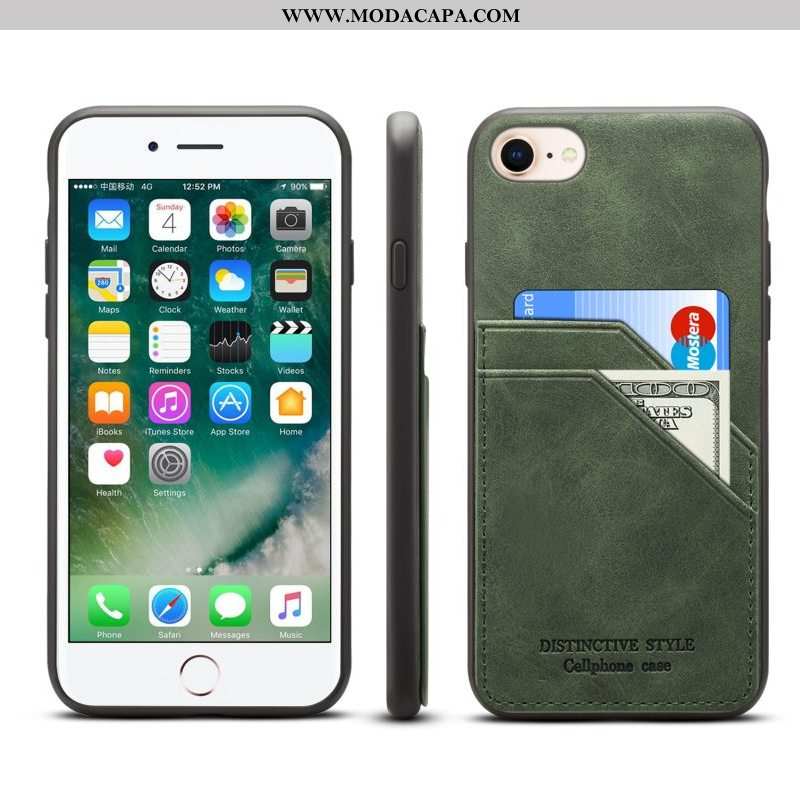 Capas iPhone Se (nouveau) Slim Protetoras Suporte Verde Nova Soft Cases Barato