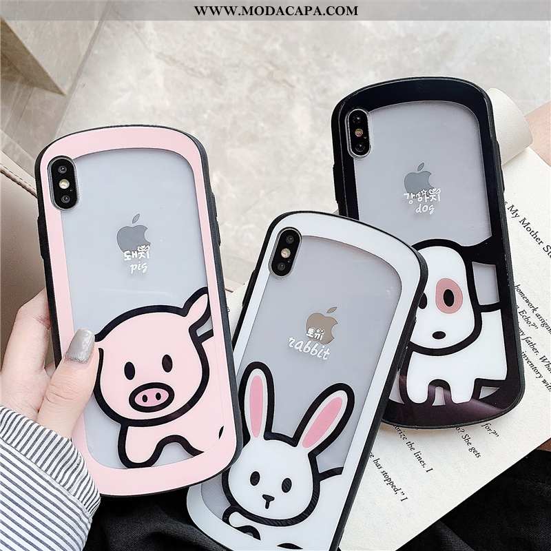 Capas iPhone X Personalizado Desenho Animado Fofas Casal Telemóvel Protetoras Baratos