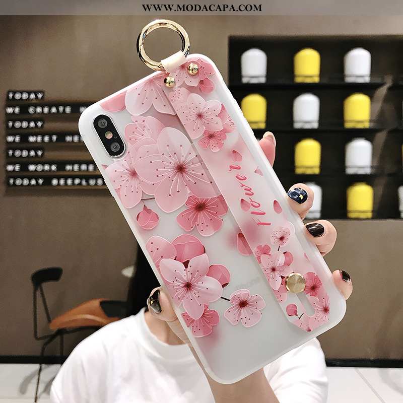 Capas iPhone X Cordao Telemóvel Antiqueda Wrisband Floral Cases Promoção