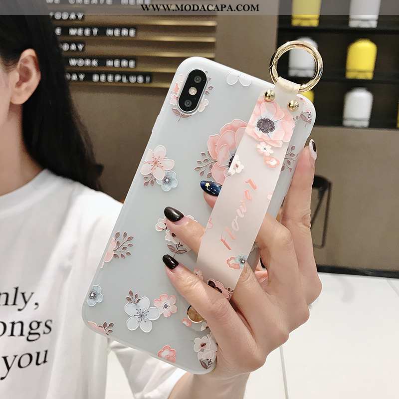 Capas iPhone X Cordao Telemóvel Antiqueda Wrisband Floral Cases Promoção