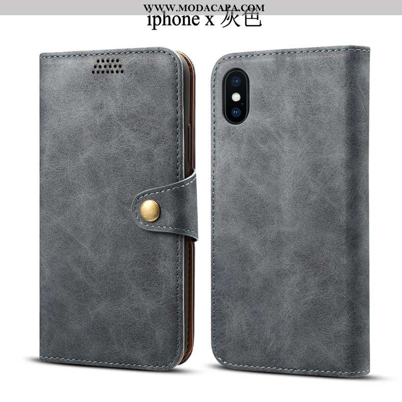 Capas iPhone X Tendencia Antiqueda Verde Protetoras Soft Telemóvel Promoção