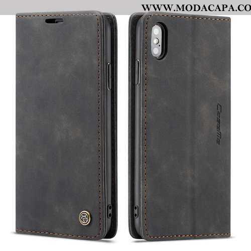 Capa iPhone X Couro Completa Business Cases Protetoras Nova Cover Baratos