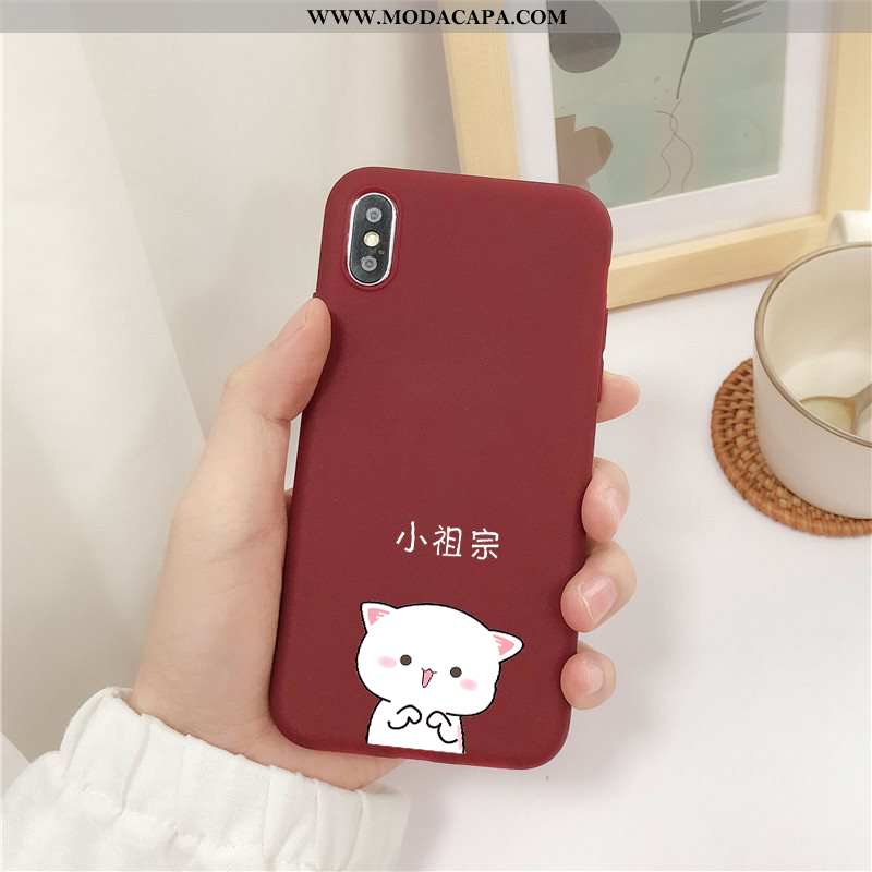 Capas iPhone X Soft Cases Casal Silicone Telemóvel Fosco Baratos