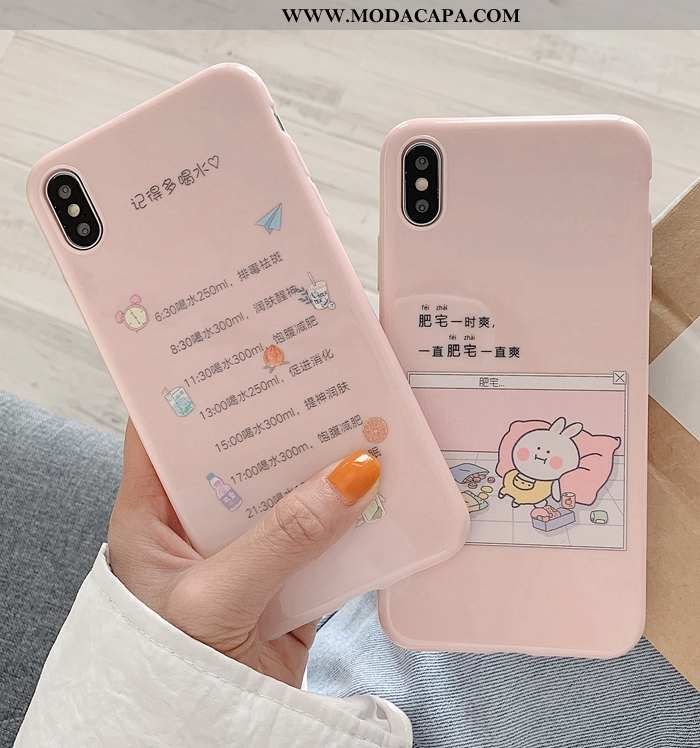 Capa iPhone X Tendencia Divertidas Super Telemóvel Capas Soft Claro Online