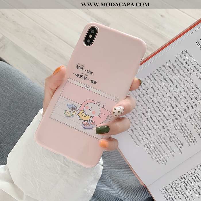 Capa iPhone X Tendencia Divertidas Super Telemóvel Capas Soft Claro Online