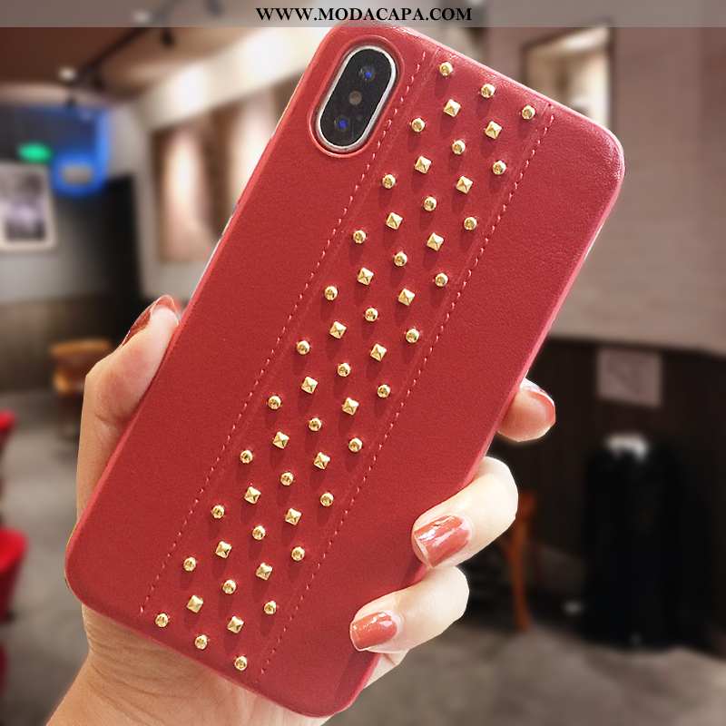 Capa iPhone X Metalica Protetoras Simples Lisas Telemóvel Cases Capas Promoção