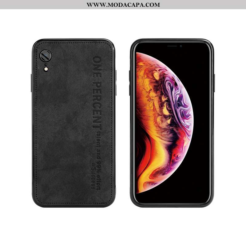 Capas iPhone Xr Couro Telemóvel Amarela Silicone Simples Cases Online