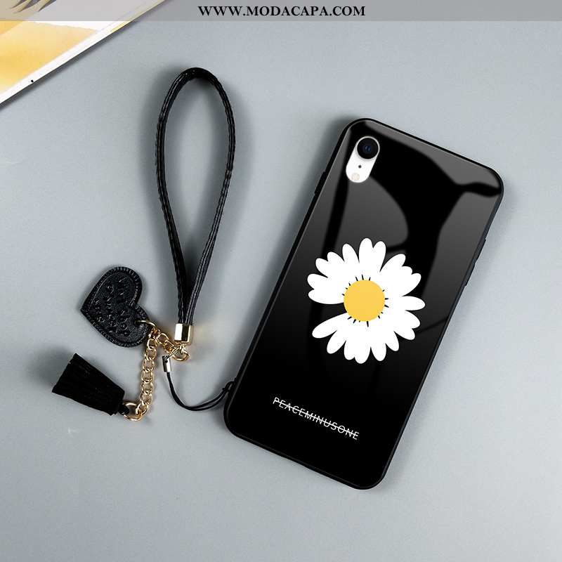 Capa iPhone Xr Criativas Completa Frente Antiqueda Cases Preto Vermelho Baratas