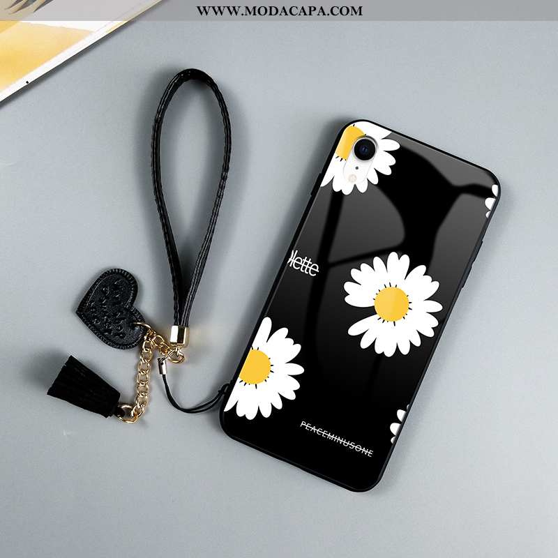 Capa iPhone Xr Criativas Completa Frente Antiqueda Cases Preto Vermelho Baratas