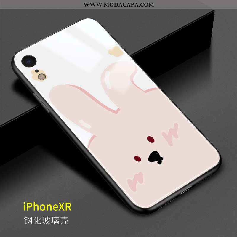 Capa iPhone Xr Protetoras Rosa Desenho Animado Telemóvel Capas Bonitos Resistente Online