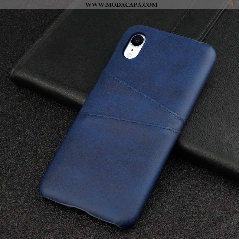 Capas iPhone Xr Moda Business Couro Cases Aço Antiqueda Barato