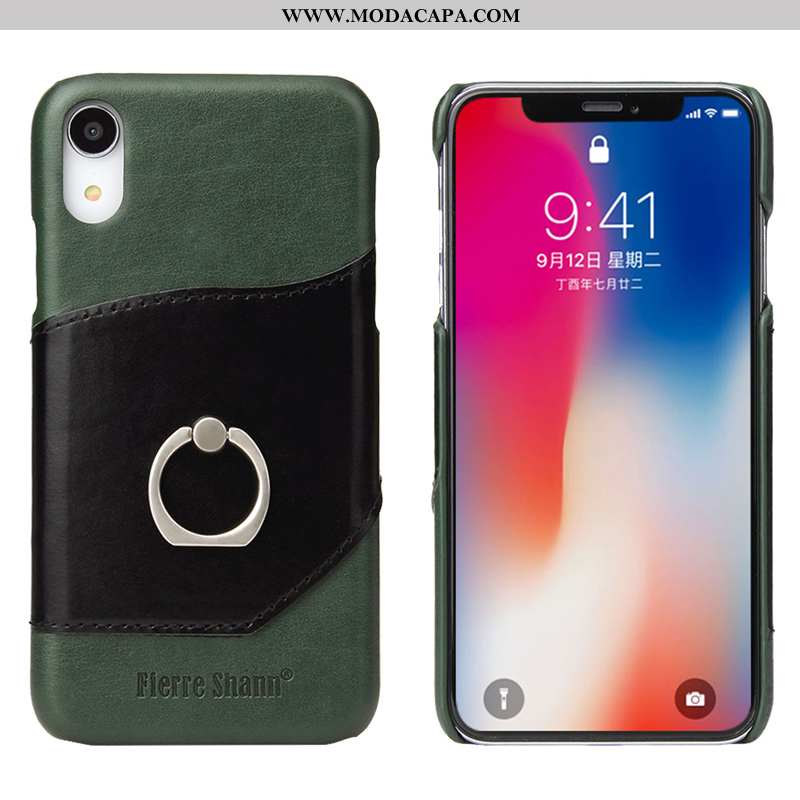 Capas iPhone Xr Acessorios Antiqueda Vermelho Protetoras Couro Suporte Comprar