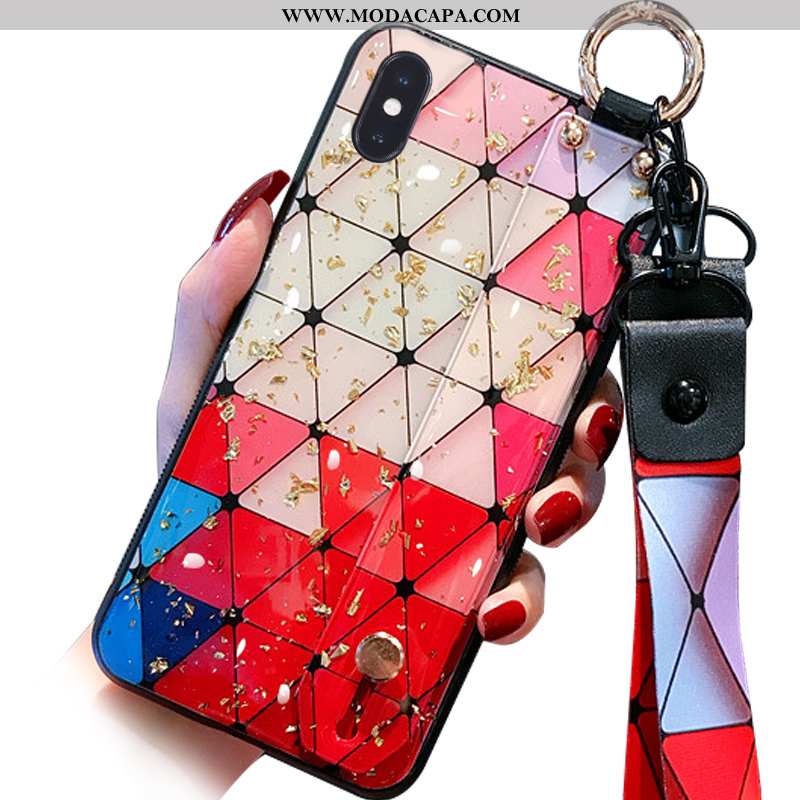 Capa iPhone Xs Max Cordao Wrisband Cases Soft Capas Criativas Telemóvel Baratas
