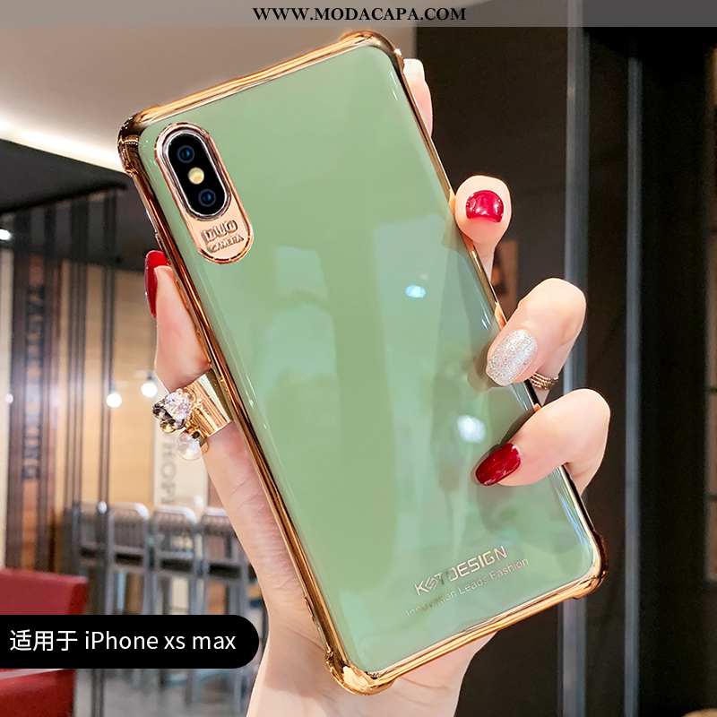 Capas iPhone Xs Max Tendencia Vermelho Telemóvel Silicone Verde Criativas Claro Comprar