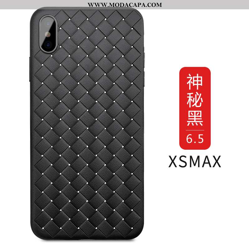 Capa iPhone Xs Max Super Calor Telemóvel Minimalista Preto Protetoras Antiqueda Venda