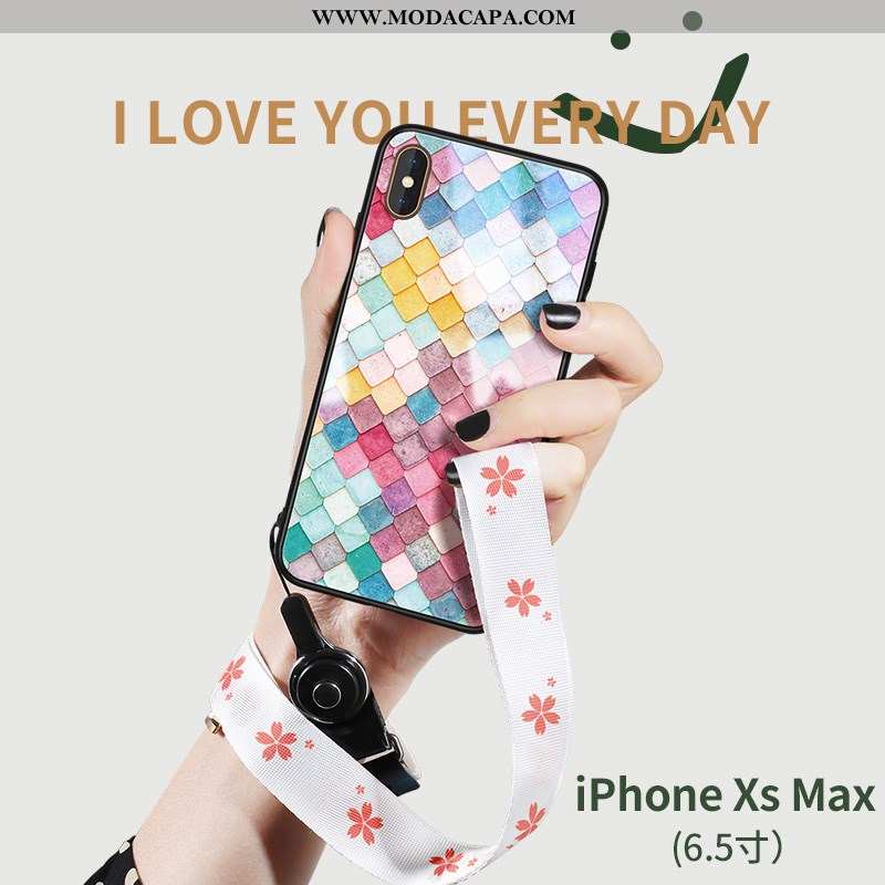 Capa iPhone Xs Max Tendencia Silicone Vidro Capas Nova Verde Telemóvel Barato