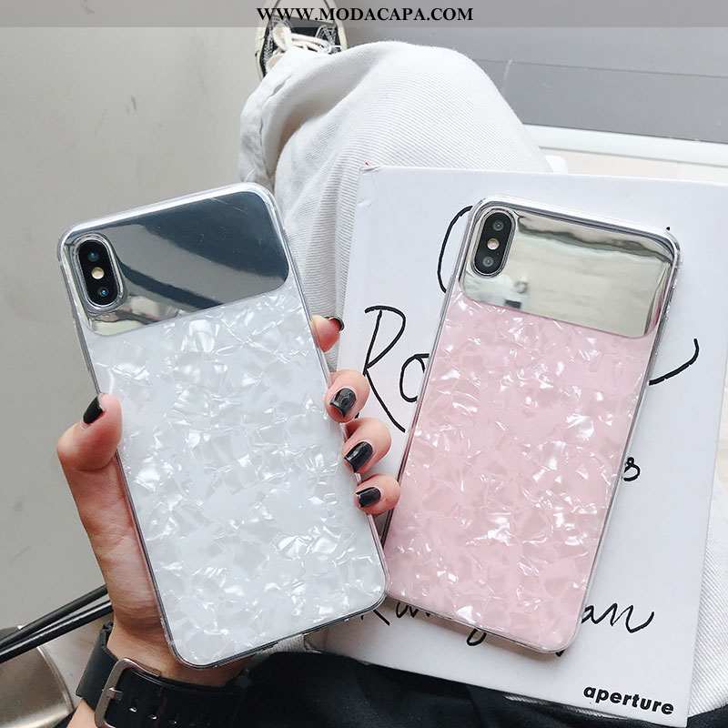 Capa iPhone Xs Capas Concha Telemóvel Branco Baratas