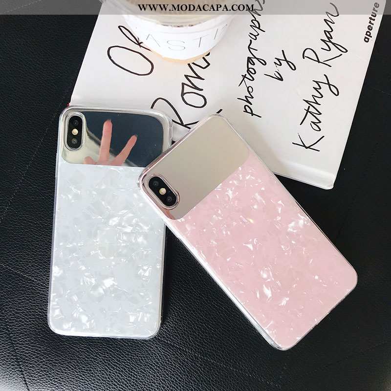 Capa iPhone Xs Capas Concha Telemóvel Branco Baratas