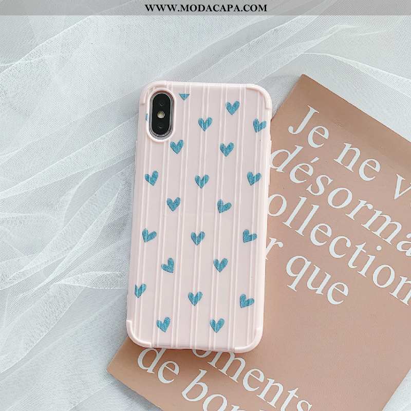 Capa iPhone Xs Tendencia Completa Protetoras Branco Telemóvel Malha Lisas Venda