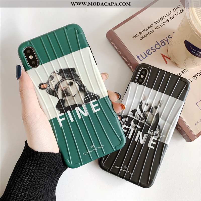 Capas iPhone Xs Personalizada Cachorro Antiqueda Soft Protetoras Telemóvel Barato