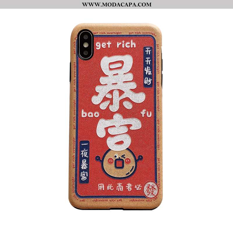 Capa iPhone Xs Silicone Criativas Completa Protetoras Telemóvel Capas Personalizado Venda