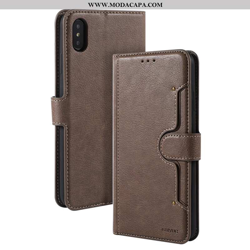 Capas iPhone Xs Protetoras Business Antiqueda Couro Cover De Grau Online