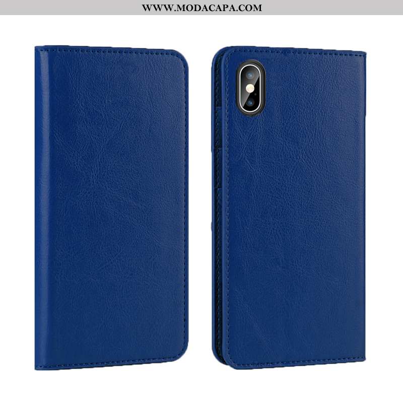 Capa iPhone Xs Couro Completa Antiqueda Luxo Legitimo Business Cover Protetoras Comprar