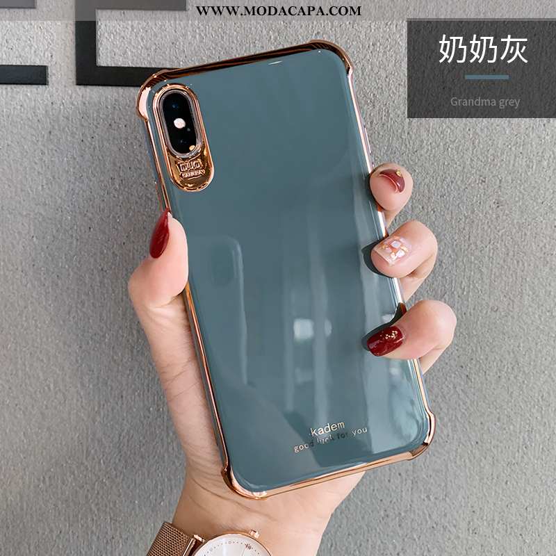 Capa iPhone Xs Criativas Personalizada Luxo Completa Tendencia Claro Telemóvel Barato