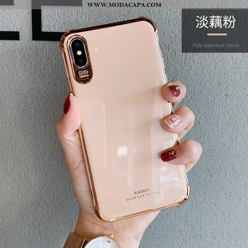 Capa iPhone Xs Criativas Personalizada Luxo Completa Tendencia Claro Telemóvel Barato