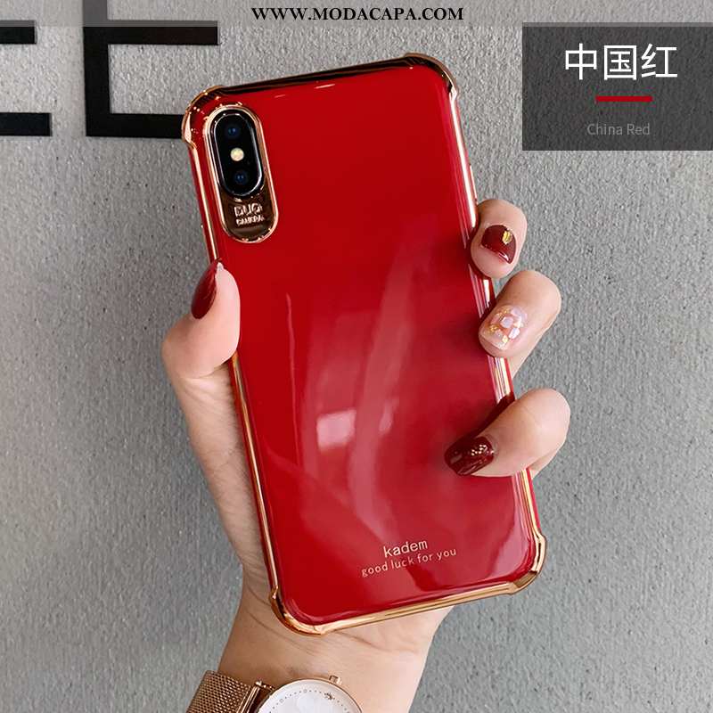 Capa iPhone Xs Criativas Personalizada Luxo Completa Tendencia Claro Telemóvel Barato