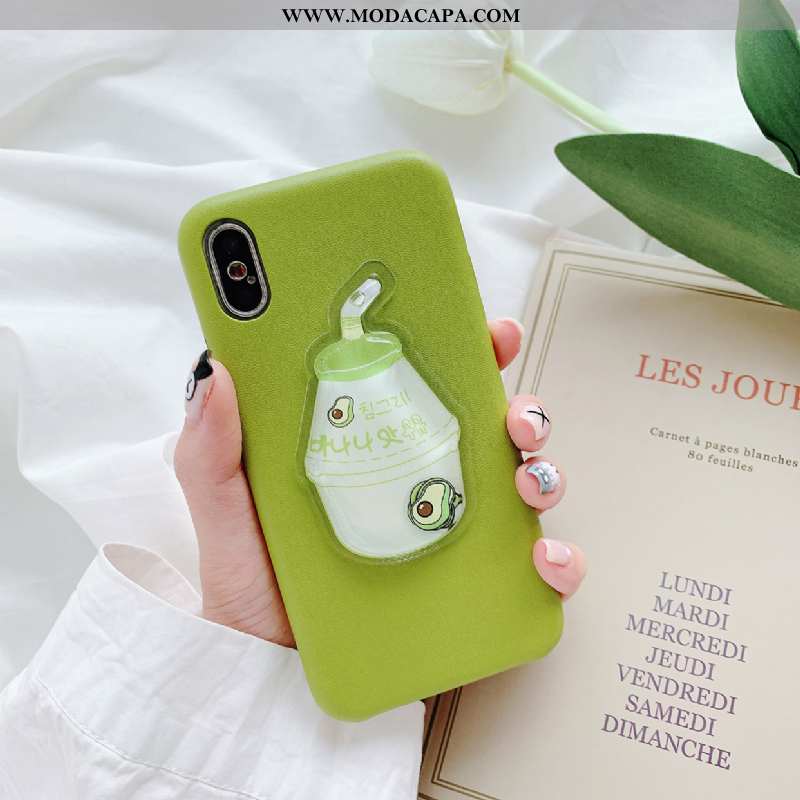 Capa iPhone Xs Silicone Malha Antiqueda Amarela Capas Casal Vaca Barato