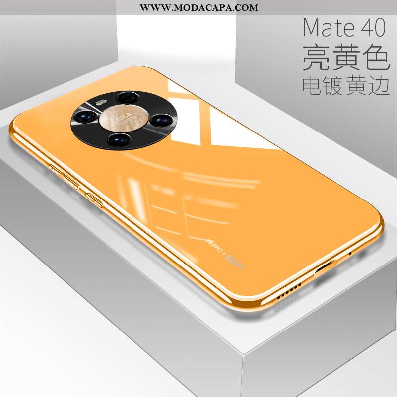 Capa Huawei Mate 40 Vidro Branco De Grau Novas Preto Telemóvel Completa Promoção