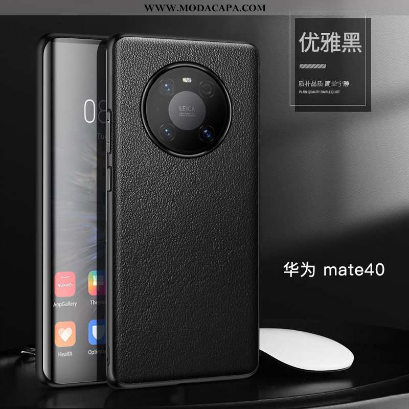 Capa Huawei Mate 40 Protetoras Completa Telemóvel Layer Couro Legitimo Personalizado Couro Online