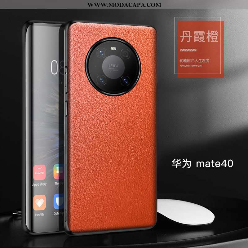 Capa Huawei Mate 40 Protetoras Completa Telemóvel Layer Couro Legitimo Personalizado Couro Online