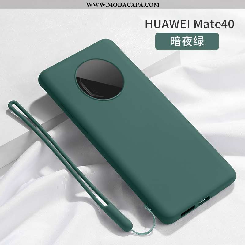 Capas Huawei Mate 40 Silicone Novas Cases Tendencia Antiqueda Vermelho Protetoras Online