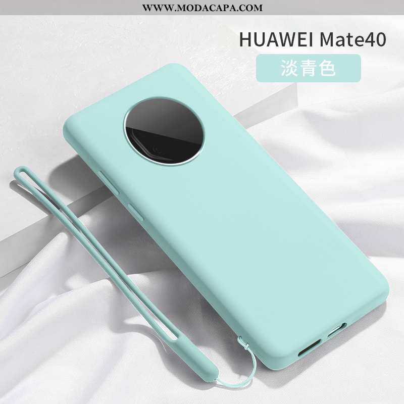 Capas Huawei Mate 40 Silicone Novas Cases Tendencia Antiqueda Vermelho Protetoras Online