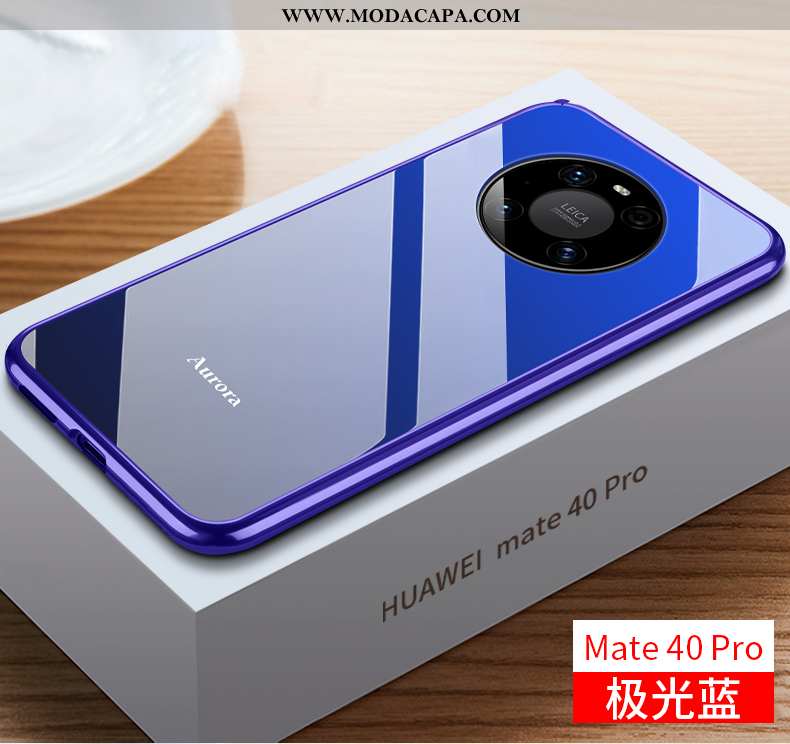 Capa Huawei Mate 40 Pro Vidro Telemóvel Protetoras Malha Armação Tendencia Super Venda