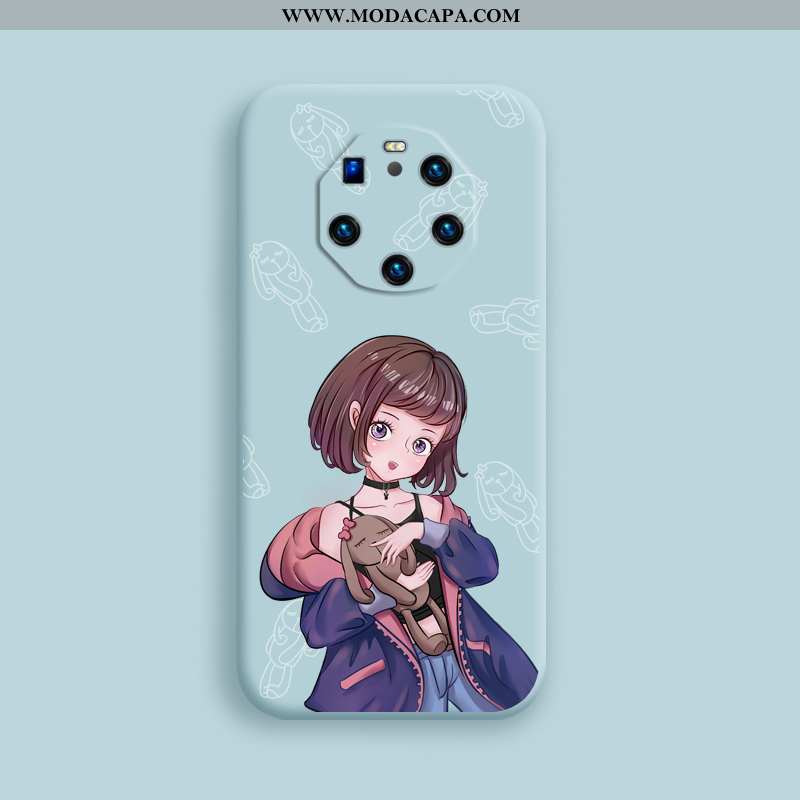 Capas Huawei Mate 40 Rs Personalizada Tendencia Criativas Telemóvel Antiqueda Azul Online