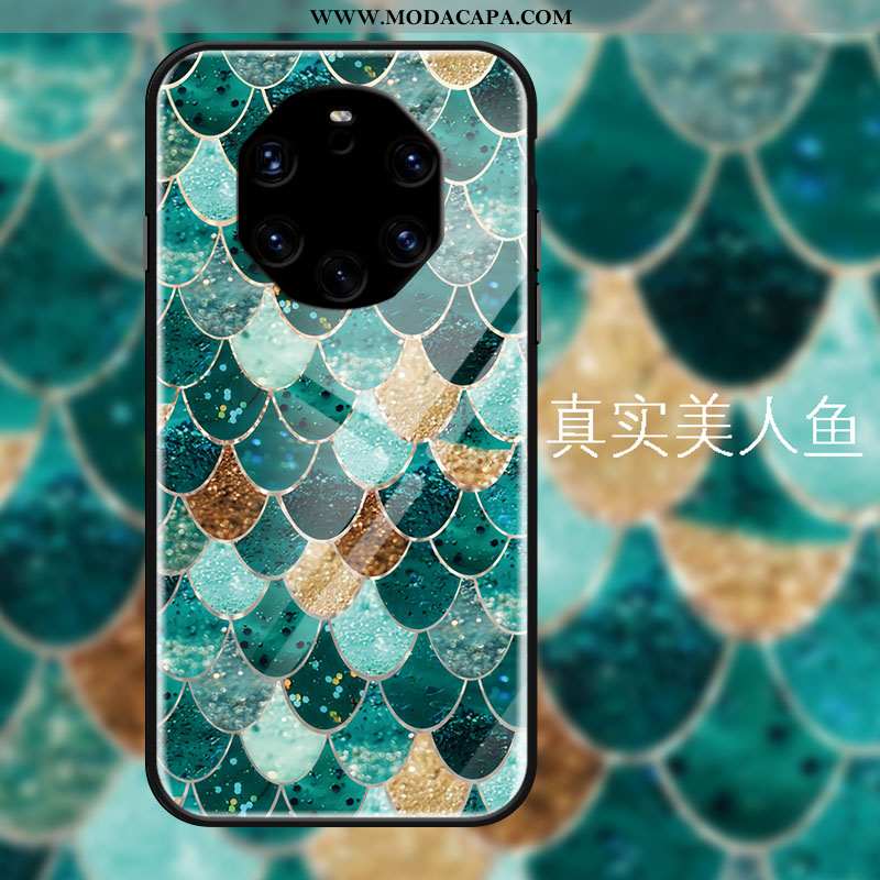 Capas Huawei Mate 40 Rs Protetoras Vidro Sereia Cases Novas Cordao Azul Baratos