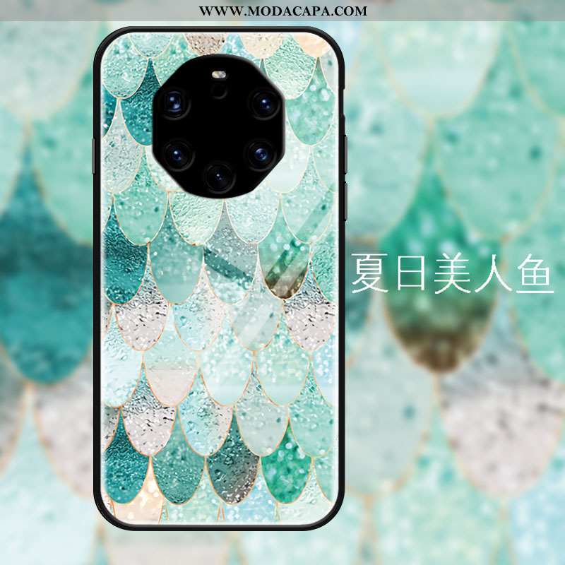 Capas Huawei Mate 40 Rs Protetoras Vidro Sereia Cases Novas Cordao Azul Baratos