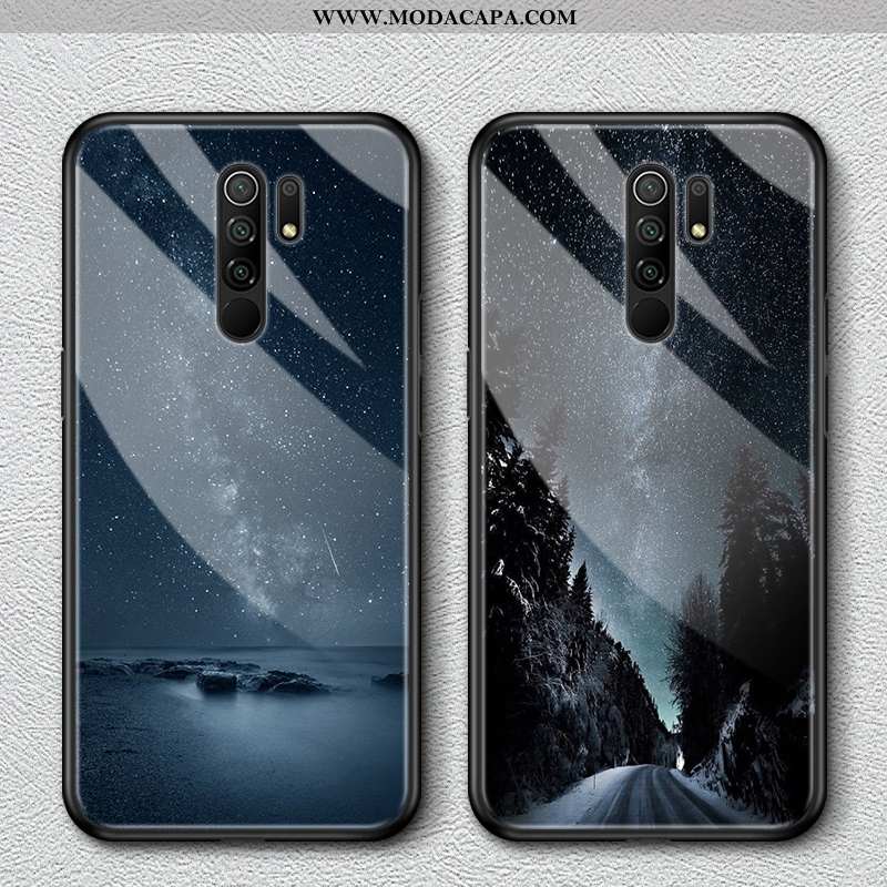 Capa Xiaomi Redmi 9 Criativas Resistente Telemóvel Cases Silicone Vidro Antiqueda Comprar