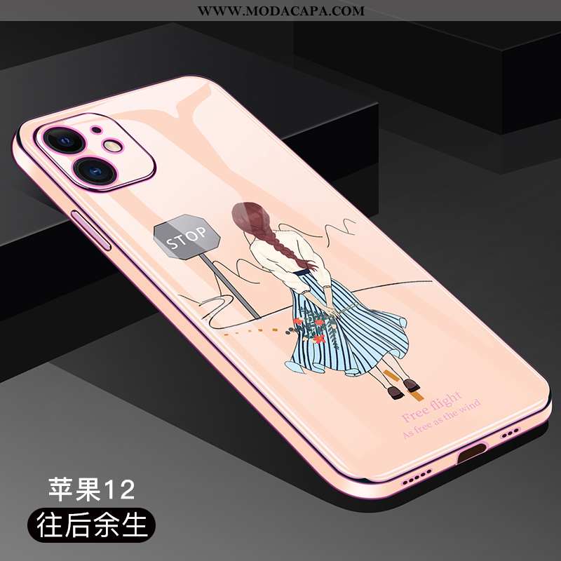 Capa iPhone 12 Protetoras Super Cases Tendencia Nova Silicone Transparente Baratas