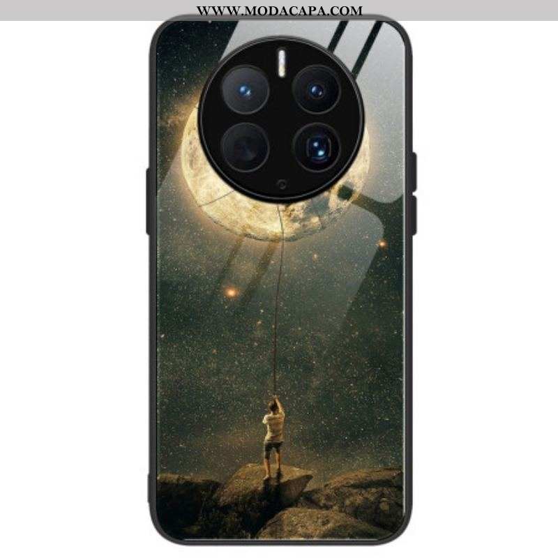 Capa Para Huawei Mate 50 Pro Vidro Temperado Do Homem Da Lua