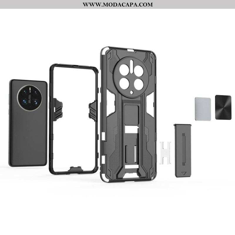 Capa Para Huawei Mate 50 Pro Suporte Removível Vertical E Horizontal