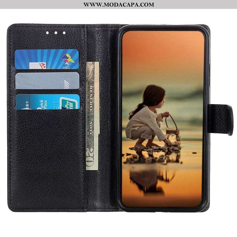 Capa De Couro Para Huawei Mate 50 Pro Couro Falso Tradicional