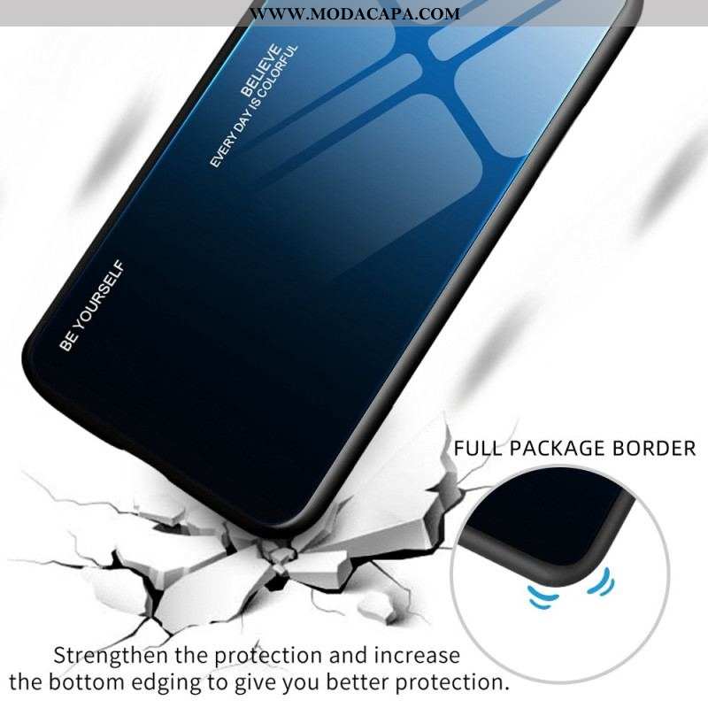 Capa Para Huawei Mate 50 Pro Vidro Temperado Seja Você Mesmo