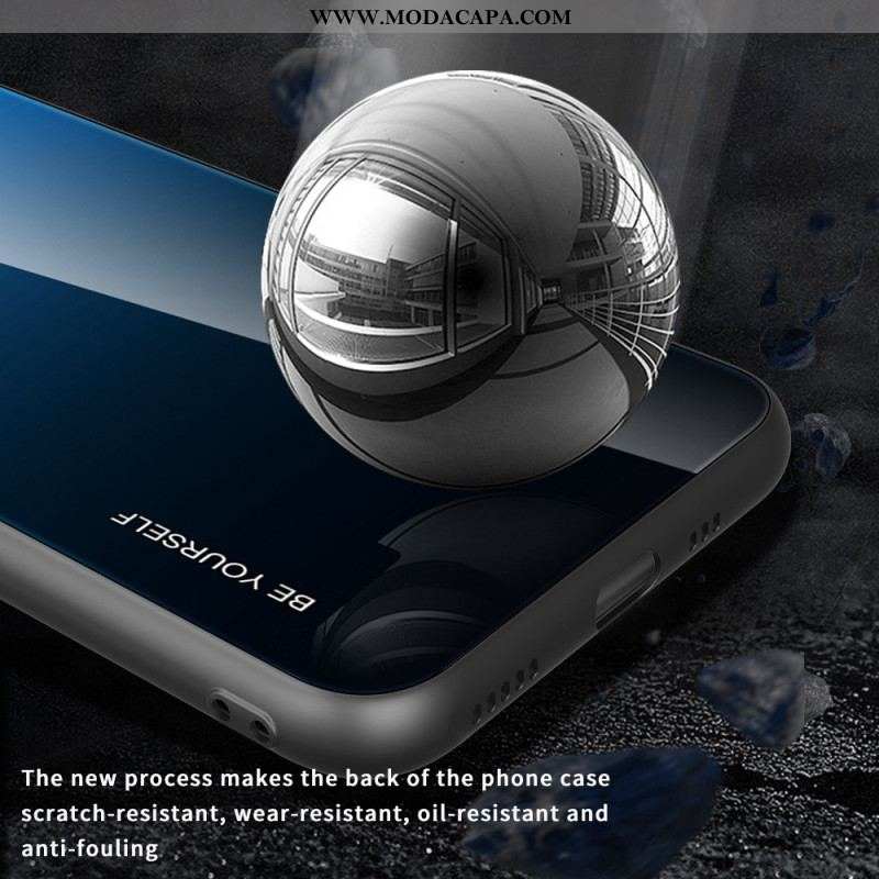 Capa Para Huawei Mate 50 Pro Vidro Temperado Seja Você Mesmo