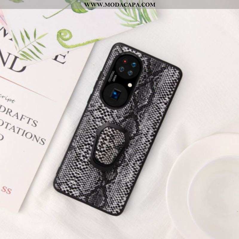 Capa Para Huawei P50 Porta-anel Estilo Cobra